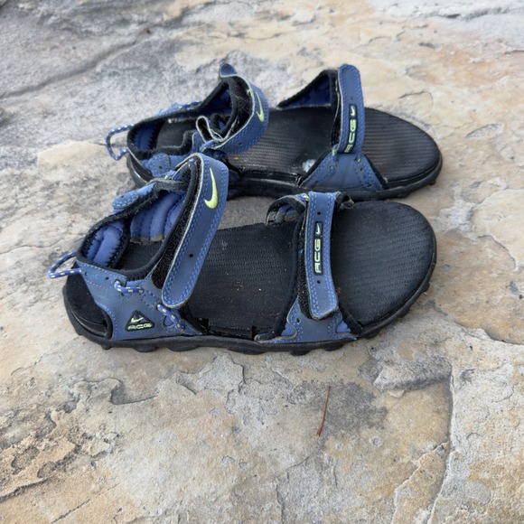 Nike Other - Nike ACG Sport Sandals Kids Size 4Y Blue Vintage Hiking Outdoor Strappy